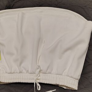 All in Motion White Elastic Waistband Pants